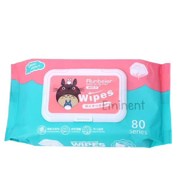 1 บาท กดได้ 3 ชิ้นทิชชู่เปียก Baby Wipes ทิชชูเปียก กระดาษทิชชู่เปียก สูตรน้ำบริสุทธิ์ ผ้านุ่มชุ่มชื่น ขนาดใหญ่ 80 แผ่น