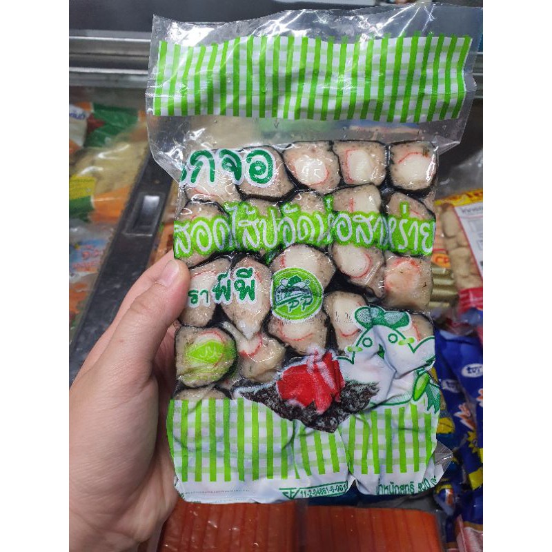 ไก่จ๊อพันสาหร่าย 500 กรัม ยี่ห้อพีพี
