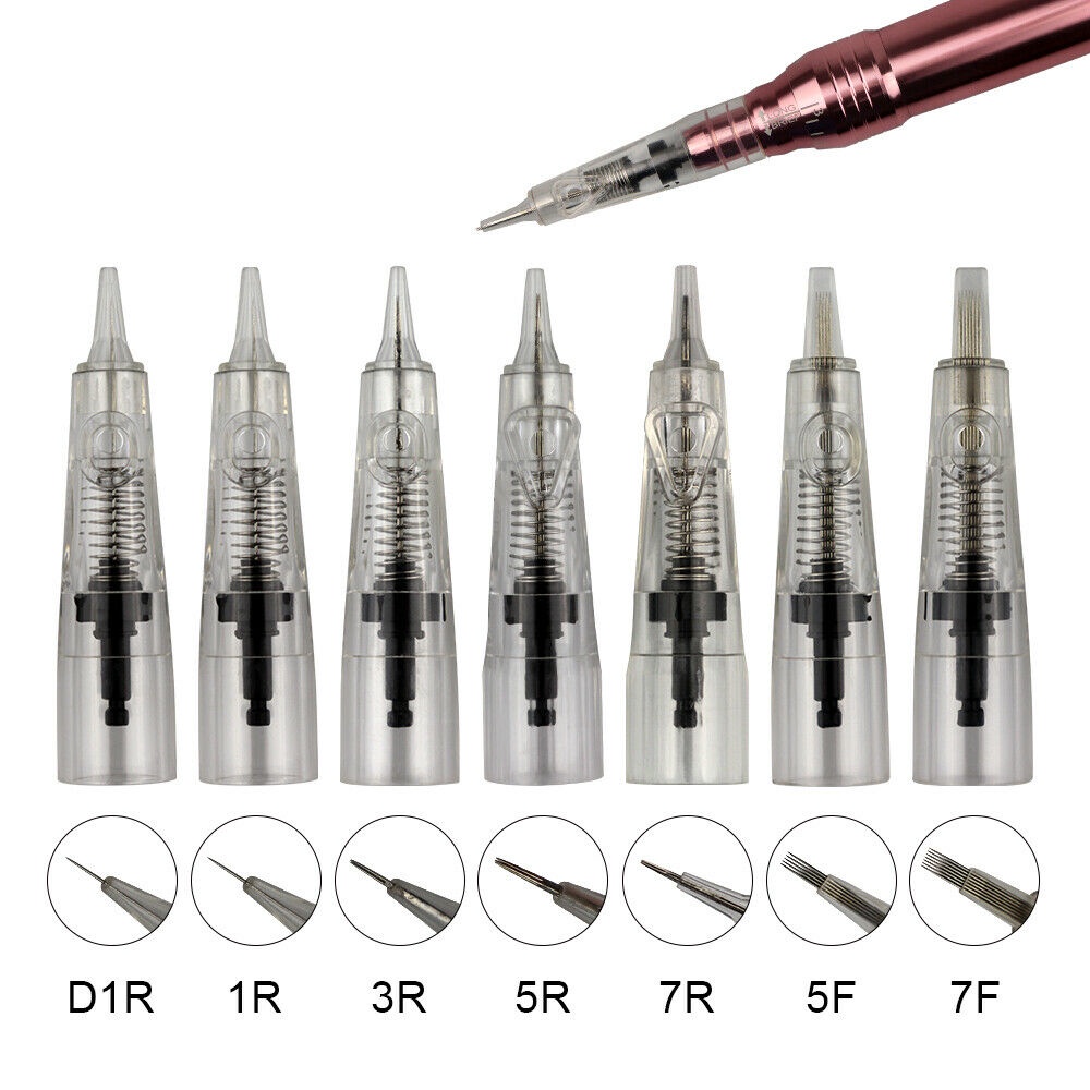 10pc Permanent Makeup Machine Tattoo Cartridge Needles Piercing ...