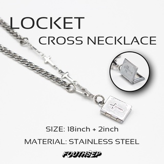 พร้อมส่ง 💥 Locket Cross Necklace สร้อยคอแสตนเลส