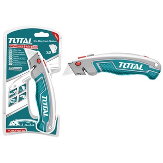 Total มีดอเนกประสงค์ รุ่นงานหนัก พร้อมใบมีด 6 ใบ รุ่นTHT5126128 ( Utility Knife )