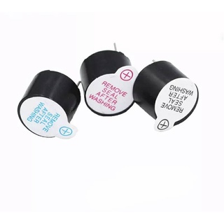 3V 5V 9V 12V Active Buzzer 12095 ดังยาวต่อเนื่อง Beep Tone 12*9.5มม.