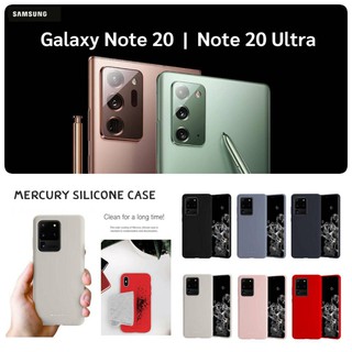 Samsung Galaxy Note 20 Ultra / Note 20 MERCURY Goospery SILICONE CASE  เคสฝาหนัง เคสซิลิโคน  แบบนิ่ม  (ของแท้100%)