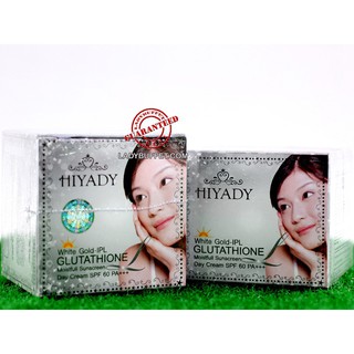 Hiyady White Gold-IPL Glutathione Day Cream SPF 60 PA+++ ไฮยาดี้กล่องเงิน (สั่งได้ครั้งละ 2 ชิ้น)