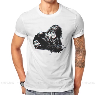 [COD]เสื้อยืด ขนาดใหญ่ พิมพ์ลาย Cpan Harlock Space Pirate คุณภาพสูง สไตล์โกธิค สําหรับวัยรุ่นS-5XL