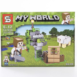 ProudNada Toys ของเล่นเด็กชุดตัวต่อเลโก้มายเวิร์ล S MY WORLD 103+PCS SY785A