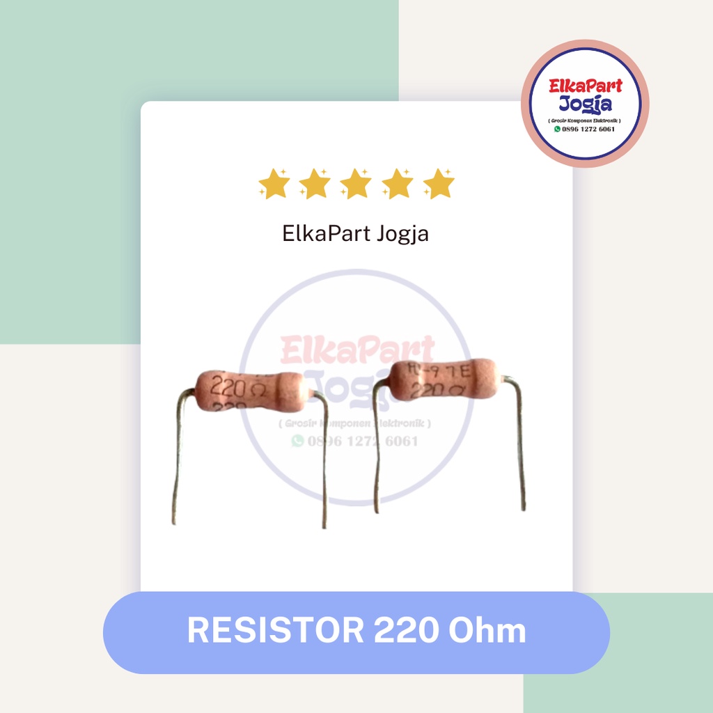 RESISTOR JAPAN 2W 5% 220 Ohm Resistor ฟิล์มโลหะ