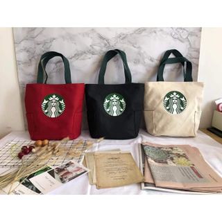 กระเป๋าผ้าแคนวา​ส​ สกรีนลาย​ starbuck