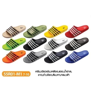 2[ลูกค้าใหม่ราคา 1 บาท]🍀รองเท้าสวม ADDA รุ่น 55r01🍀รองเท้าสวมแอ๊ดด้าแถบ4เส้น