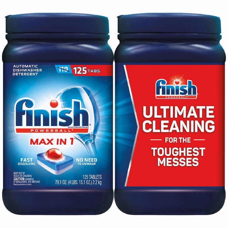 Finish Powerball 125 ชิ้น ก้อนล้างจานนำเข้าจากอเมริกา🇺🇸