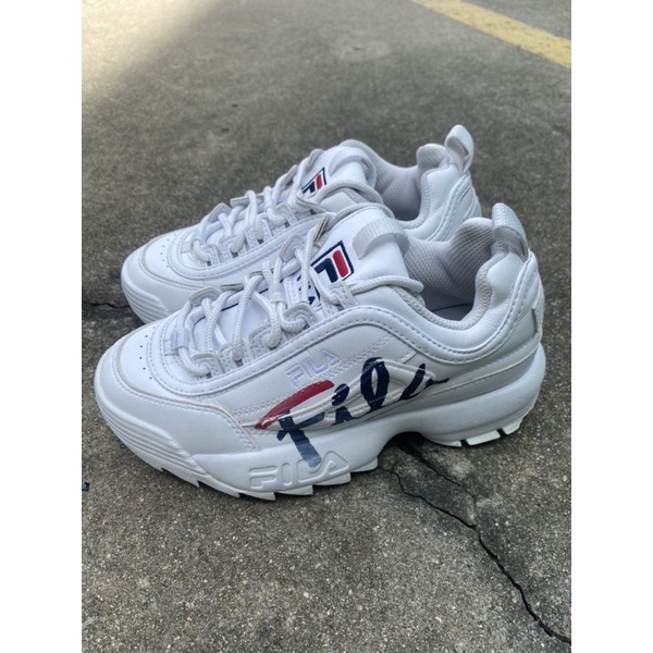 รองเท้า Fila Disruptor 2 Script ไซส์ 35 (22 CM) ของแท้