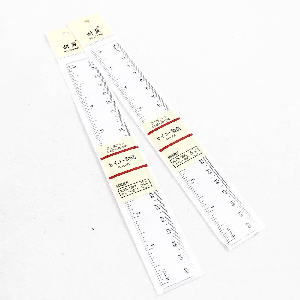 ไม้บรรทัด 20ซม. พลาสติกใส สไตล์มูจิ คุณภาพดี คุ้มราคา S0059