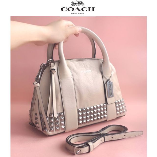 ราคาพิเศษ!! Coach 32244 COACH BLEECKER MINI PRESTON มือสองแท้ นางฟ้า