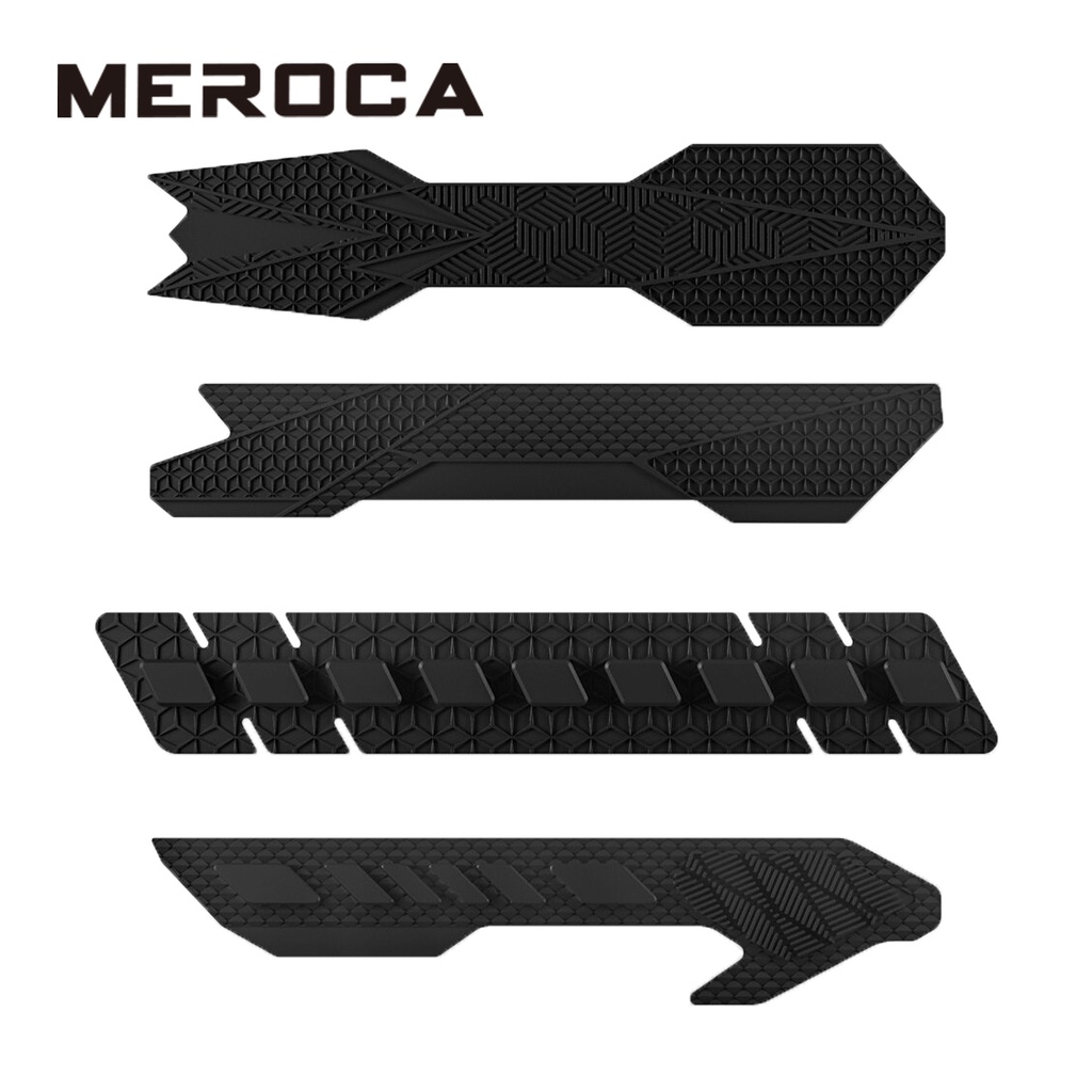 MEROCA ENLEE-E ตัวป้องกันโซ่จักรยานซิลิโคน Mtb โครงจักรยานสติกเกอร์ป้องกันป้องกันรอยขีดข่วน