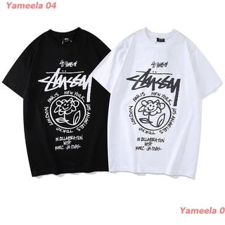 ผ้าฝ้ายคอกลมYameela 04 New STUSSY เสื้อยืดแขนสั้นเนื้อผ้าฝ้ายแฟชั่นพิมพ์ลายสําหรับผู้หญิงและผู้ชาย salefrom S-4XL