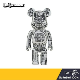 พร้อมส่ง+โค้ดส่วนลด H.R. Giger (White Chrome Version) 1000%  by Bearbrick (ลิขสิทธิ์แท้)