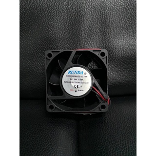 พัดลมระบาย ทำความเย็น พัดลมระบายความร้อนคอมพิวเตอร์ Runda DC24V 0.29A Cooling fan ขนาด2.5นิ้ว หนาแข็งแรงทนทานได้มาตรฐาน