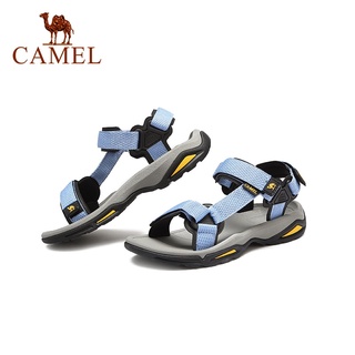 Camel รองเท้าแตะชายหาด กลางแจ้ง ส้นแบน ใส่สบาย สําหรับผู้หญิง