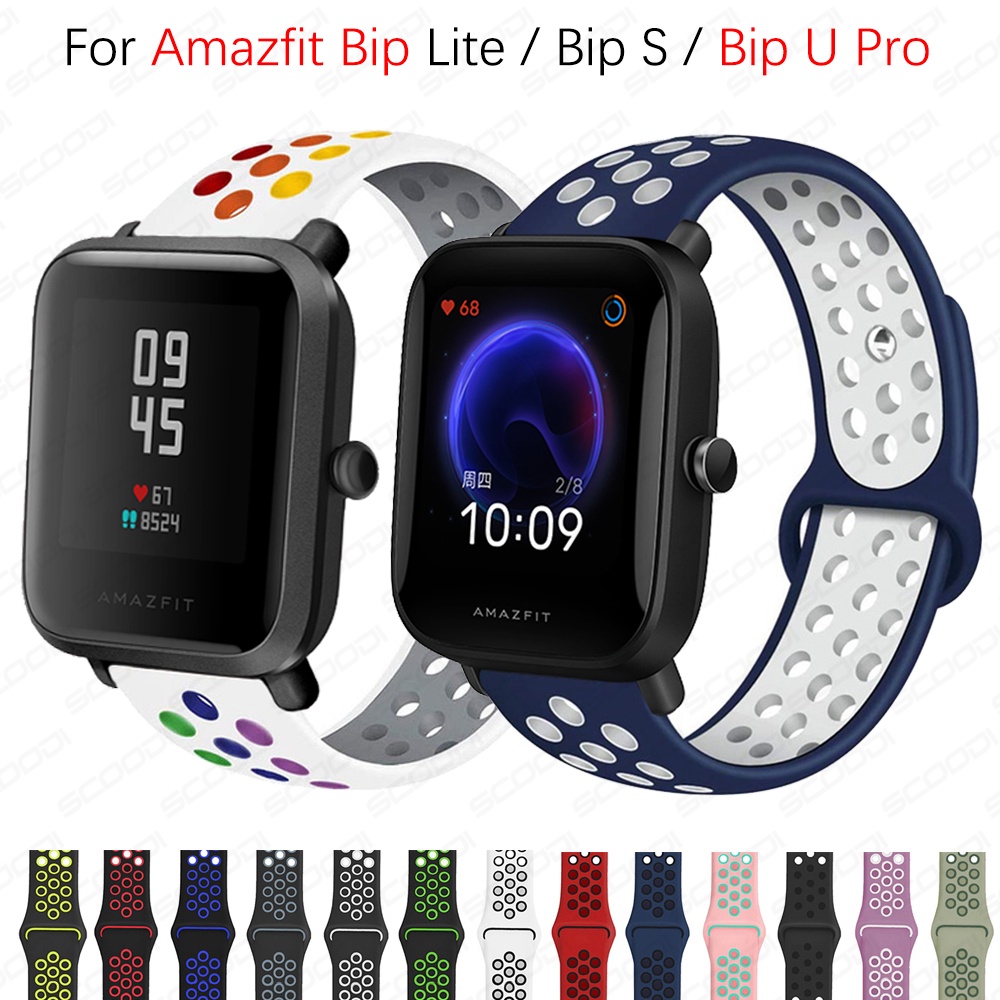 สายนาฬิกาข้อมือซิลิโคน แบบนิ่ม สําหรับ Xiaomi Huami Amazfit bip BIT Lite Youth 1S bip 3 bip u pro bip s