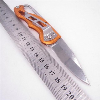 Fin 1 มีดพับเอนกประสงค์ มีดพก เดินป่า แค้มปิ้ง Folding Knife 2237 - สีส้ม