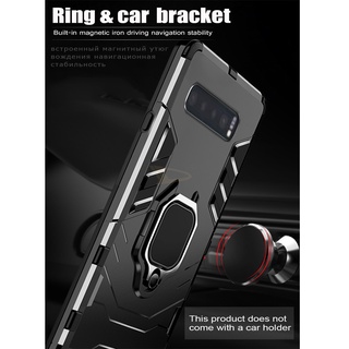 เคสกันกระแทก For Samsung S10/S10plus Luxury Bracket Ring Case stand Back Cover Support Car Magnetic