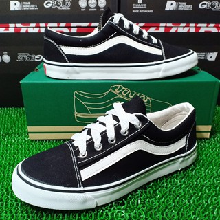 Mashare Vans Old Skool รองเท้าผ้าใบ ชายหญิง สีดำแถบขาว/ดำแถบแดง size 38-43