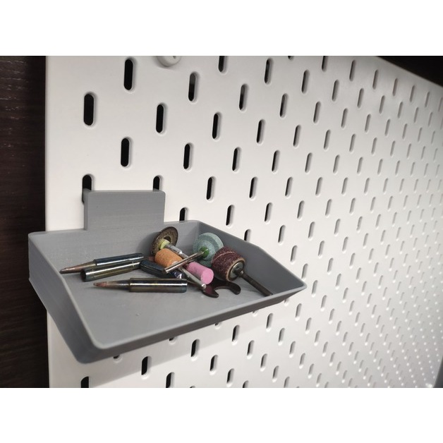 ถาดตะขอ IKEA สําหรับ Pegboard