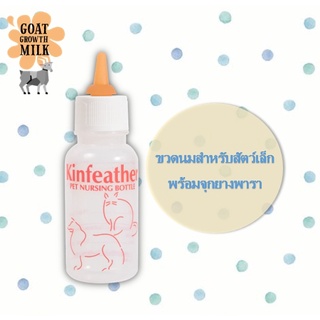 ขวดนมสัตว์เลี้ยง ขวดนมสำหรับป้อนลูกแมว และลูกสุนัข 50ml แบบขวดเดี่ยว