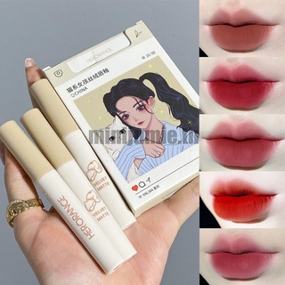 Herorange เครื่องสําอางลิปกลอสเนื้อMatte ติดนานกันน้ํา 5ชิ้น lipstick set