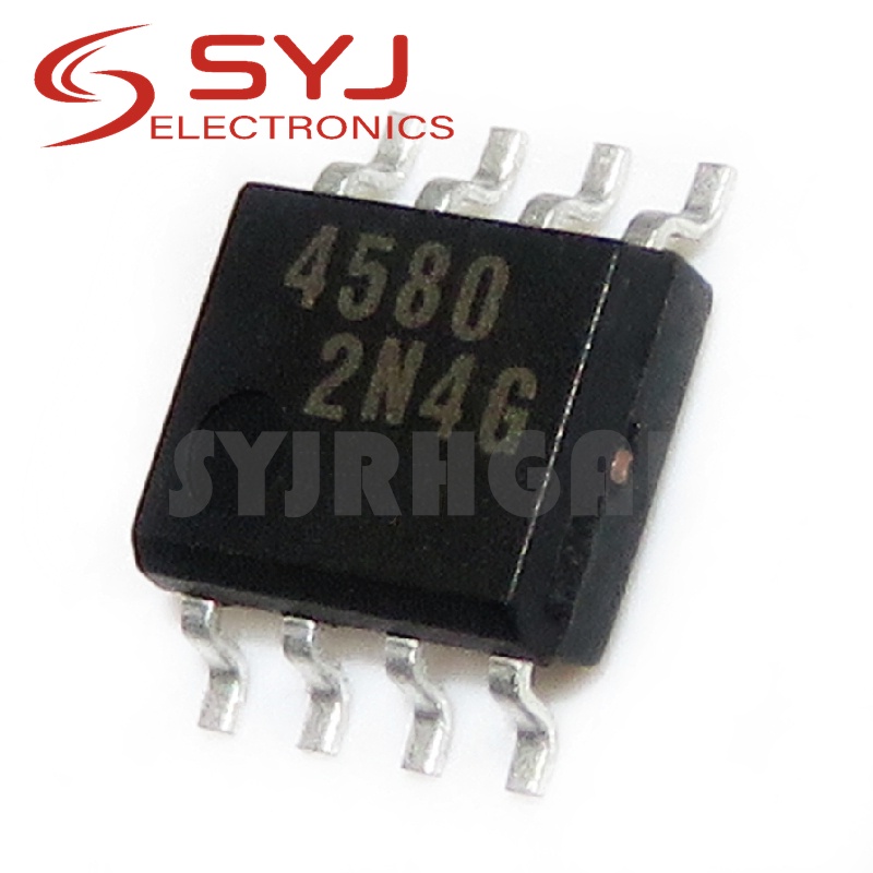 เครื่องขยายเสียง NJM4580M JRC4580 4580D 4580 SOP-8 10 ชิ้น