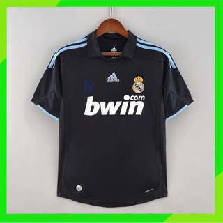 เสื้อกีฬาแขนสั้น ลายทีมฟุตบอล Real Madrid 09-10 ชุดเยือน สไตล์เรโทร