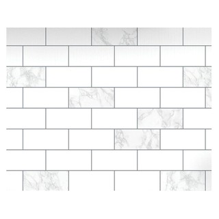 WALL STICKER STIXMATE BRICK WH 1X3M WHITE วอลล์สติ๊กเกอร์ STIXMATE BRICK WH 1x3 ม. สีขาว วอลเปเปอร์ วอลเปเปอร์และสติ๊กเก