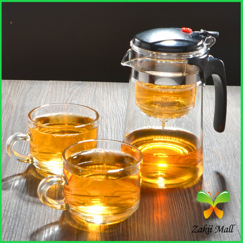 Zakii Mall กาน้ำชงชา มีที่กรอง 750ml Glass teapot