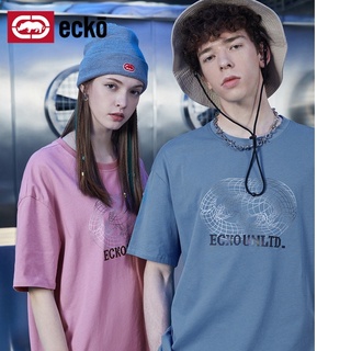 เสื้อยืดแขนสั้นลําลอง พิมพ์ลาย ecko rhino แฟชั่นฤดูร้อน สําหรับผู้ชาย และผู้หญิงS-5XL