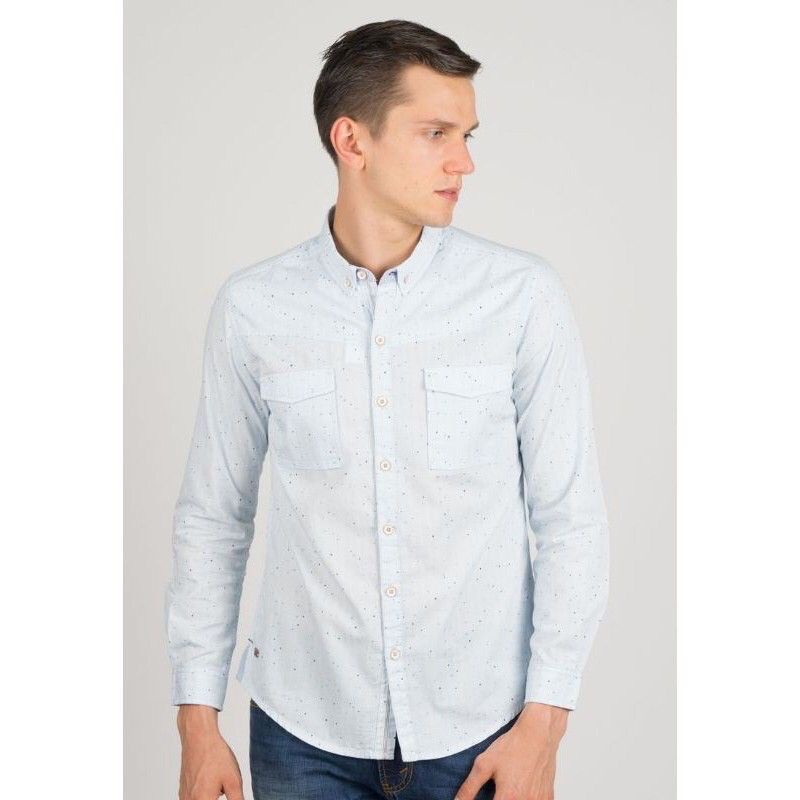 KEMEJA เสื้อเชิ้ตยีนส์ผู้ชายลอย - KL845