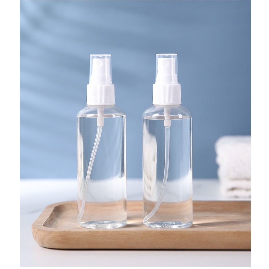 ขวดสเปรย์น้ำหอม ขนาด 100 ml ขวดเปรย์พลาสติกใส ใส่แอลกอฮอล์ และของเหลวอื่นๆ /1459