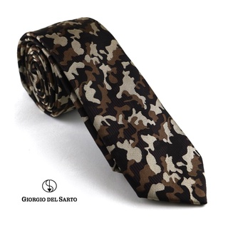 Giorgio Del Sarto Necktie Brown with Fabric Texture เนคไทสีน้ำตาลมีเท็กเจอร์