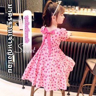 ชุดเด็กผู้หญิงฤดูร้อน ชุดเจ้าหญิง เดรสลายดอก เหมาะสำหรับอายุ…