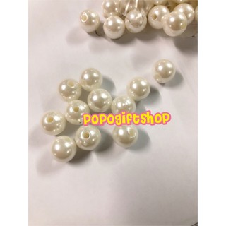 ลูกปัดมุก (มีให้เลือกหลายสี) 1 ซม (10 มิล) 30 ชิ้น 10 บาท