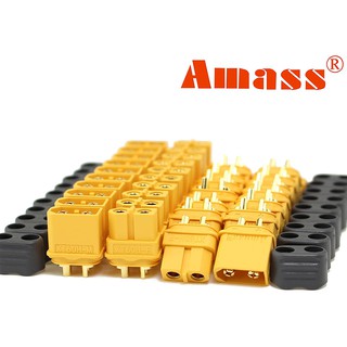 !!ของแท้ ชุบทอง!! Amass XT60 5 คู่ ขั้วต่อแบตเตอรี่ RC ปลั๊กเสียบปลั๊ก ESC Drone Connectors