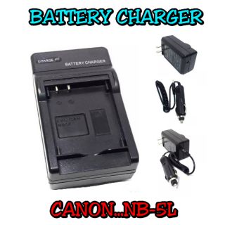 Battery Charger NB-5L for Canon Powershot SD950 , SD900 , SD850,...