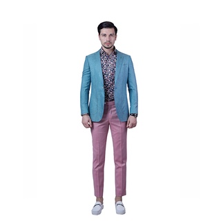 KINGMAN blazer turquoise สั่งตัดสูท สูทสั่งตัด ตัดสูท งานคุณภาพ สูทชาย สูทหญิง สูท ร้านตัดสูท เสื้อสูทตัดใหม่