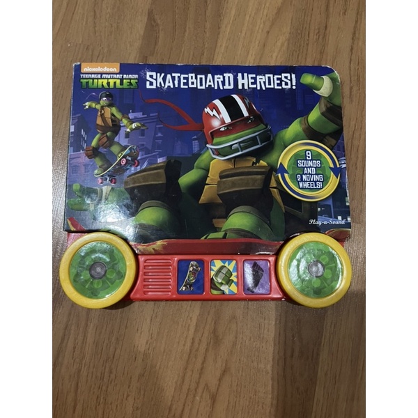 หนังสือนิทานภาษาอังกฤษ ปกแข็ง Nickelodeon Ninja Turtles Skate board heroes มือสอง