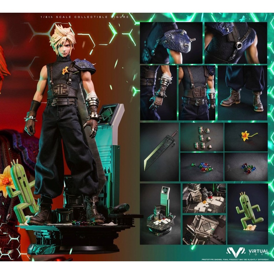 1/6 Scale Action Figure VTS TOYS VM-033 1st Class Soldier Final Fantasy 7 Remake Cloud Strife (Deluxe Ver.)