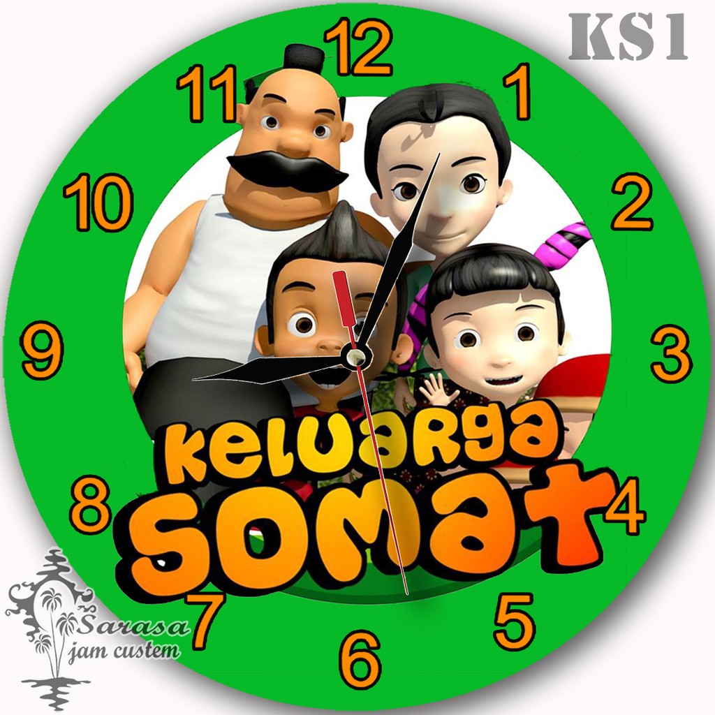 นาฬิกาแขวน CARTOON แบบกําหนดเอง SOMAT FAMILY