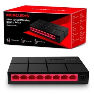 สวิตซ์ฮับ MERCUSYS (MS108G / MS105G) Gigabit Switching Hub 8 Port 10/100/1000 Mbps ประกัน 1 ปี