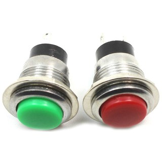 Push Button Switch Reset 12 mm 2 ขา 1A 250V สวิตซ์รีเซ็ต กดติดปล่อยดับ