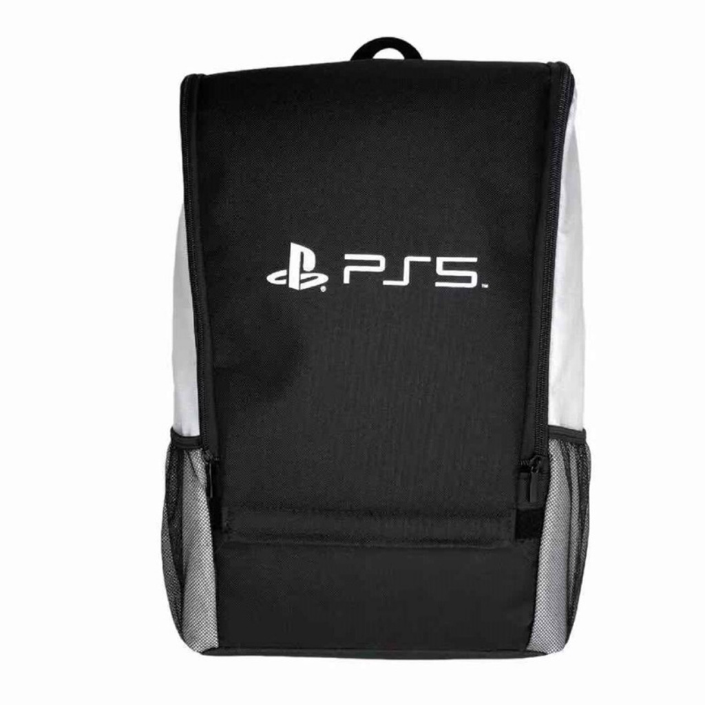 Ps5 / ps4 sony กระเป๋าเป้สะพายหลัง ป้องกัน PS5 สีดําและสีขาว PS5 ความจุขนาดใหญ่