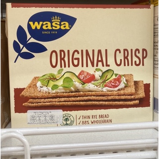 Wasa Original Crisp 200 G. ขนมปังกรอบ ( ตรา วาซา ) ออริจินอล คริสป์