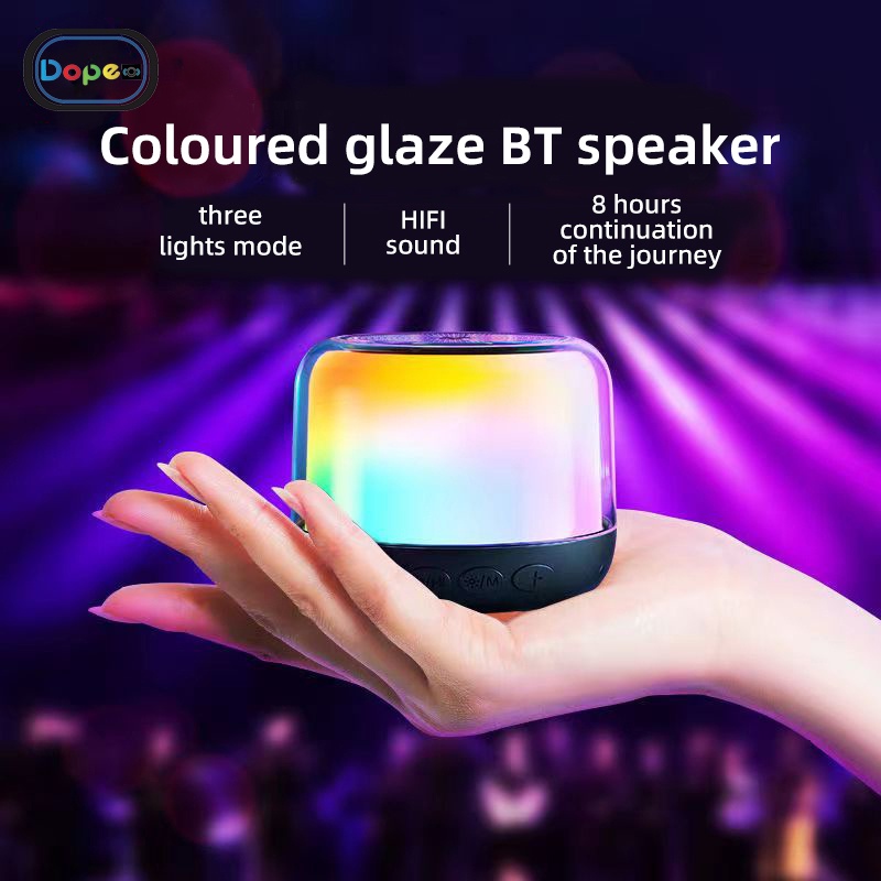 Dope Mini RGB Speaker Coloured Glaze ลำโพงบลูทูธ5.0